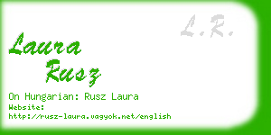 laura rusz business card